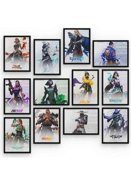 Pc Game 12 Parça Mdf (Ahşap) Tablo Ofis Boyu 30 x 30 cm cm