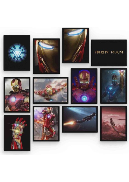 Ironman 12 Parça Mdf (Ahşap) Tablo Ofis Boyu 30 x 30 cm cm