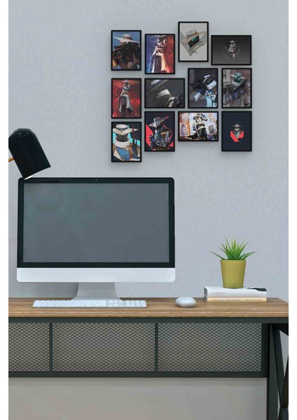 Cypher 12 Parça Mdf (Ahşap) Tablo Ofis Boyu 30 x 30 cm cm