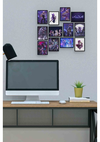 Kda 12 Parça Mdf (Ahşap) Tablo Ofis Boyu 30 x 30 cm cm