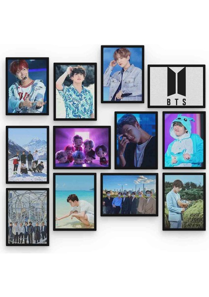 Bts 12 Parça Mdf (Ahşap) Tablo Ofis Boyu 30 x 30 cm cm