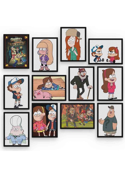 Esrarengiz Kasaba 12 Parça Mdf (Ahşap) Tablo Ofis Boyu 30 x 30 cm cm fiyatları