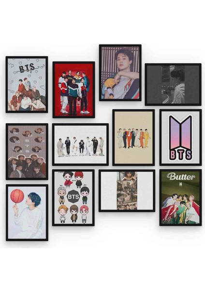 Bts 12 Parça Mdf (Ahşap) Tablo Ofis Boyu 30 x 30 cm cm