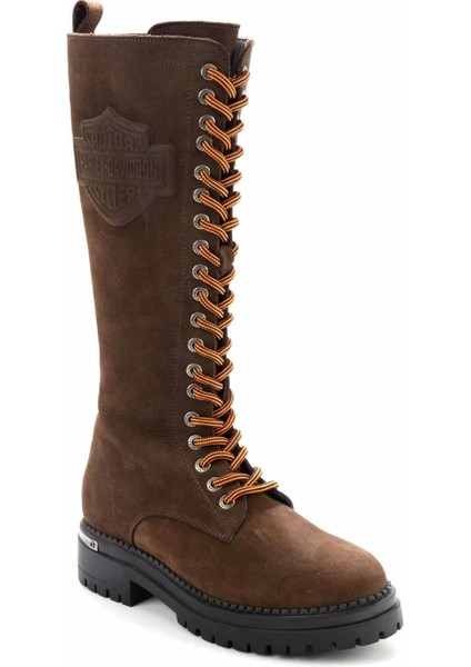 Dark Brown Leather Kadın Bot & Bootie HD0777002801
