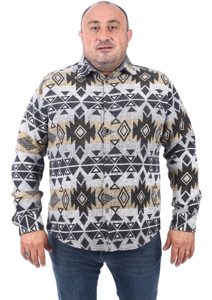 Mocgrande Büyük Beden Oduncu Gömlek Red Apple 22210-SIYAH fiyatları