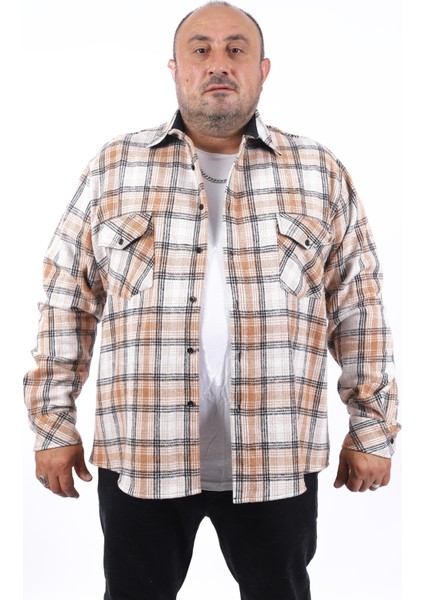 Mocgrande Büyük Beden Oduncu Gömlek Sportsman 22215-KAHVERENGİ fiyatları