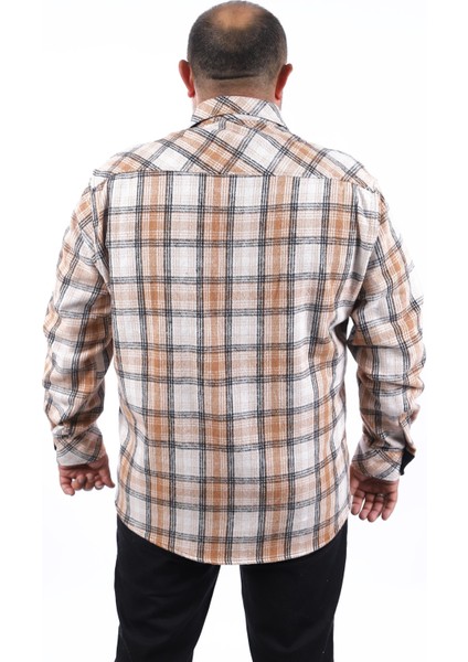 Mocgrande Büyük Beden Oduncu Gömlek Sportsman 22215-KAHVERENGİ modelleri