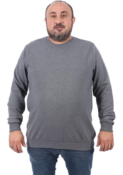 Mocgrande Gipeli Sweat Bisiklet Yaka Wreath 22713-ANTRASIT