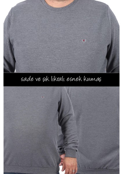 Mocgrande Gipeli Sweat Bisiklet Yaka Wreath 22713-ANTRASIT fiyatları