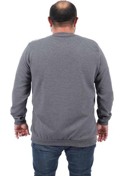 Mocgrande Gipeli Sweat Bisiklet Yaka Wreath 22713-ANTRASIT modelleri