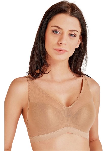 Balensiz Süngerli Tüllü Sütyen 4636