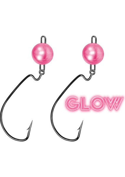 Avlivari Hareketli Jig Head Ofset Glow Kanca 7,5 gr