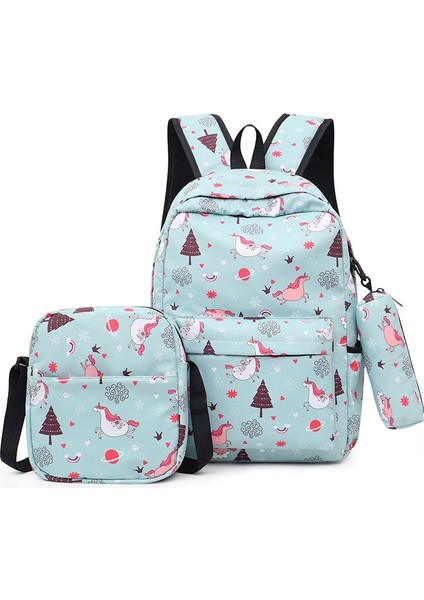 Büyük Kapasiteli Moda Sırt Çantası 3 Parçalı Set (Yurt Dışından)