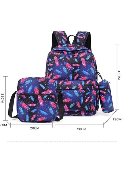 Büyük Kapasiteli Moda Sırt Çantası 3 Parçalı Set (Yurt Dışından) fiyatları