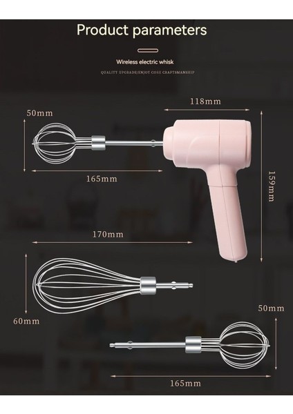 Kablosuz Elektrikli Yumurta Çırpıcı 15.9 x 11.8 cm. (Yurt Dışından) fiyatları
