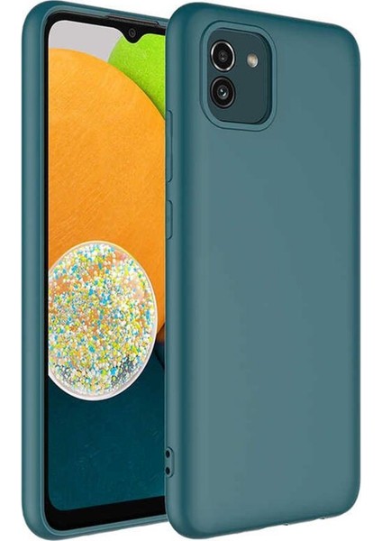 Galaxy A03 Kılıf Lansman Tasarım Iç Yüzeyi Kadife Silikon
