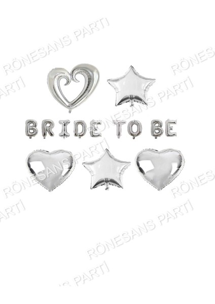 Bride To Be Bekarlığa Veda Partisi Gümüş Set