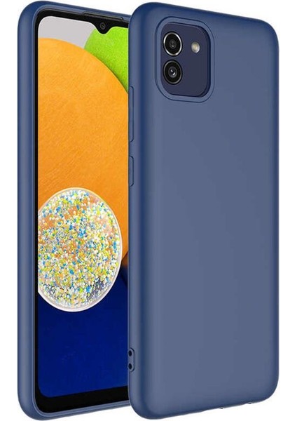 Galaxy A03 Kılıf Lansman Tasarım Iç Yüzeyi Kadife Silikon