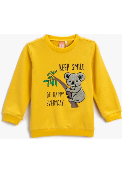 Baskılı Sweatshirt Pamuklu