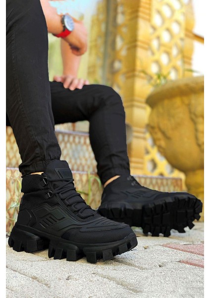 Siyah Dozer Taban Unisex Günlük Spor Bot
