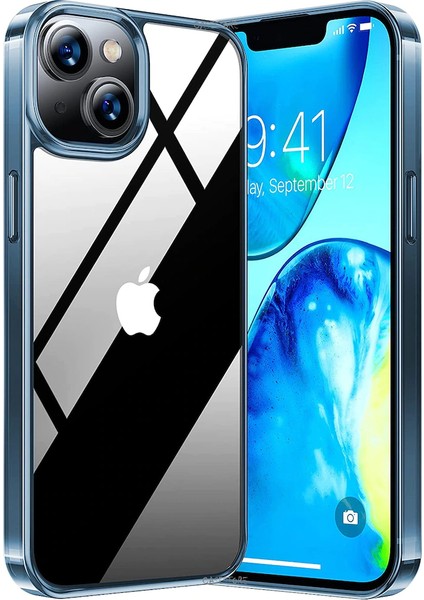 Iphone 14 Plus Uyumlu Kılıf Kamera Çıkıntılı Koruma Kenar Parlak Gold Lazer Kesim Silikon Kapak