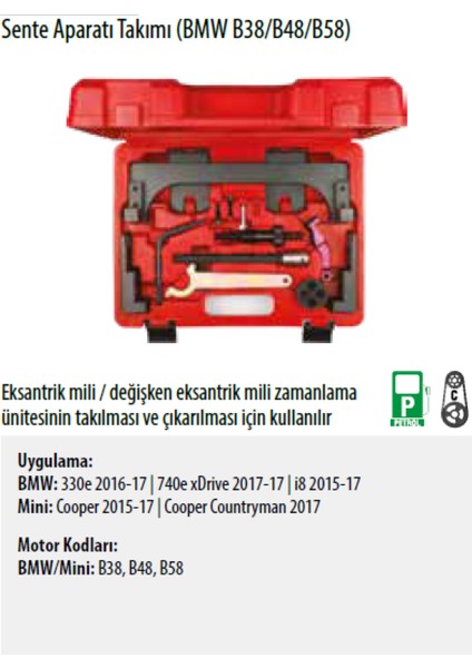 Ceta Form Sente Aparatı Takımı (Bmw B38/B48/B58)