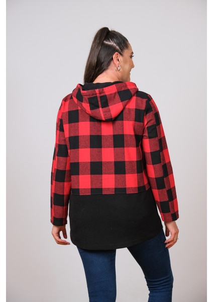 Büyük Beden Kapüşonlu Kadın Baharlık Mont fırsatları