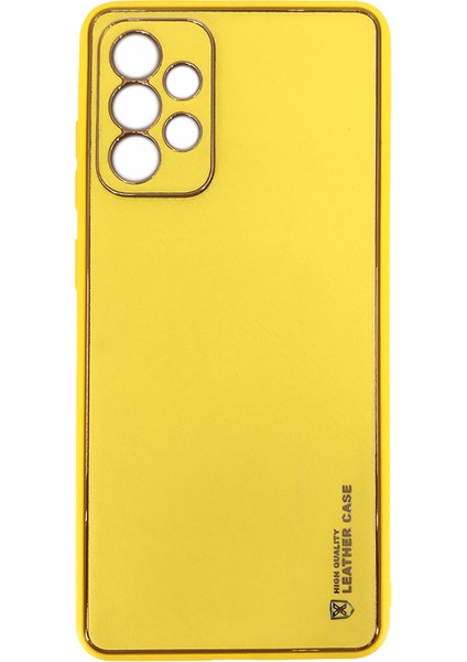 Samsung Galaxy A72 Uyumlu Coco Leather Seri Arka Koruma
