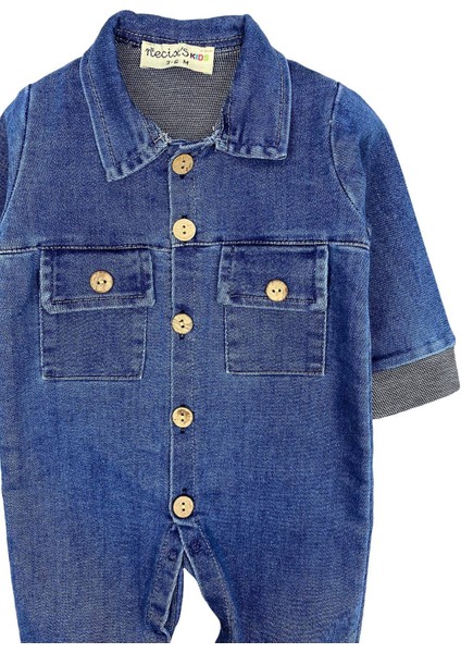 Düğme Detaylı Bebek Kot Tulum fiyatları