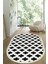 Dijital Baskılı Kaymaz Taban Yıkanabilir Oval Salon Halısı Mutfak Halısı Yolluk VHO-HS-174 1