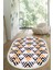 Dijital Baskılı Kaymaz Taban Yıkanabilir Oval Salon Halısı Mutfak Halısı Yolluk VHO-HS-528 1