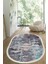 Dijital Baskılı Kaymaz Taban Yıkanabilir Oval Salon Halısı Mutfak Halısı Yolluk VHO-HT-334 1