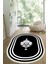 Dijital Baskılı Kaymaz Taban Yıkanabilir Oval Salon Halısı Mutfak Halısı Yolluk VHO-HT-816 1