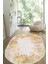 Dijital Baskılı Kaymaz Taban Yıkanabilir Oval Salon Halısı Mutfak Halısı Yolluk VHO-HT-984 1