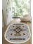 Dijital Baskılı Kaymaz Taban Yıkanabilir Oval Salon Halısı Mutfak Halısı Yolluk VHO-SD-1104 1