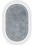 Dijital Baskılı Kaymaz Taban Yıkanabilir Oval Salon Halısı Mutfak Halısı Yolluk VHO-SD-1130 2