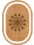 Dijital Baskılı Kaymaz Taban Yıkanabilir Oval Salon Halısı Mutfak Halısı Yolluk VHO-SD-339 2