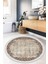 Dijital Baskılı Kaymaz Taban Yıkanabilir Yuvarlak Salon Halısı Mutfak Halısı Paspas VHYU-HT-154 1