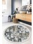 Dijital Baskılı Kaymaz Taban Yıkanabilir Yuvarlak Salon Halısı Mutfak Halısı Paspas VHYU-HT-480 1