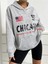 Kadın 97 Chicago 1845 Baskılı Oversize Sweatshirt 4