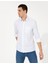 Erkek Beyaz Regular Fit Uzun Kollu Gömlek 50252490-VR013 2