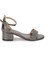Kiko 761 Çatlak Günlük Kız Çocuk 3 cm Topuk Sandalet Ayakkabı Platin 4