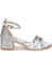 Kiko 768 Ayna Çam Günlük Kız Çocuk 3 cm Topuk Sandalet Ayakkabı Gümüş 4