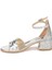 Kiko 768 Ayna Çam Günlük Kız Çocuk 3 cm Topuk Sandalet Ayakkabı Gümüş 5