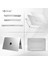 Apple MacBook Pro 2021 M1 14.2 Inc A2442 Uyumlu Mat Alt Üst Kılıf + Klavye Kılıfı + Film 4