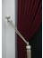 Bordo Petek Kadife Dokulu Fon Perde, 1/2 Seyrek Pile, 70 x 260 cm 4