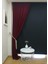 Bordo Petek Kadife Dokulu Fon Perde, 1/2 Seyrek Pile, 50 x 270 cm 1