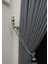 Gri Petek Kadife Dokulu Fon Perde, 1/3 Sık Pile, 50 x 270 cm 3