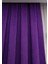 Mor Petek Kadife Dokulu Fon Perde, 1/2 Seyrek Pile, 50 x 250 cm 4