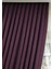 Mürdüm Petek Kadife Dokulu Fon Perde, 1/2 Seyrek Pile, 50 x 270 cm 5